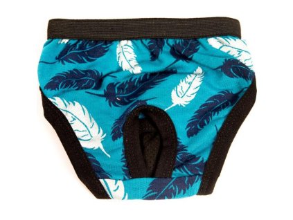 Hárací kalhotky bavlna Plume modré 24 cm