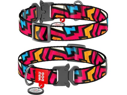 Obojek nylon 35 mm x 46-70 cm WAUDOG Graffiti