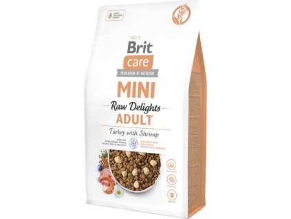 Brit Care Mini FD Raw Delights Turkey with Shrimp 2 kg