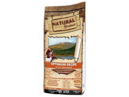 Natural Greatness Optimum Recipe Mini, Medium (krůta, kuře) 15 kg