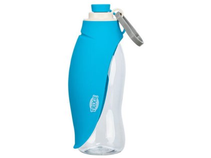 Láhev na vodu se sklopnou silikonovou miskou, 0.55 l, plast/silikon
