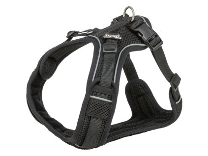 FlexMesh Premium postroj, široký střih, černá (Velikost postroje Premium FlexMesh L: 63-92 cm/ 25 mm)