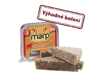 Marp Beef vanička pro kočky s hovězím 16x100g