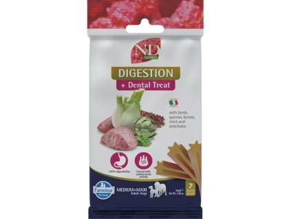 N&D QUINOA Dog Dental Snack Digestion Medium & Maxi 100 g