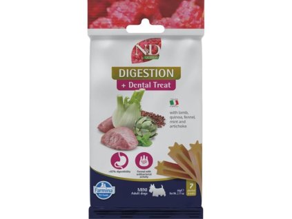 N&D QUINOA Dog Dental Snack Digestion Mini 60 g