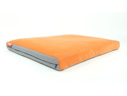 Matrace Aminela - 100x70x10cm Half and Half šedá/oranžová