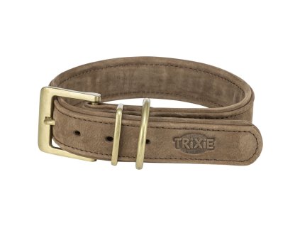 Obojek PURE kožený, hnědá (Velikost koženého obojku PURE L-XL: 52-63 cm/ 40 mm)