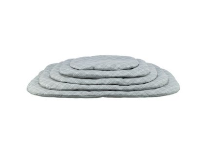 Oválný polštář JESSIE, bavlna/polyester, šedá/bílá (Velikost oválného polštáře JESSIE 110 x 80 cm)