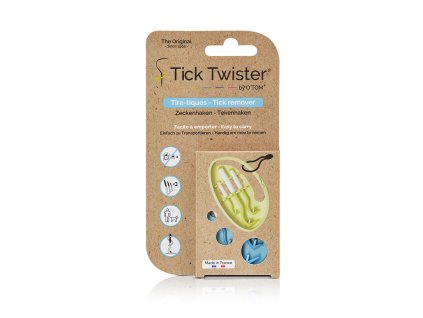 Tick Twister ClipBox 3ks - vytahovač na klíšťata v pouzdře, plast/silikon