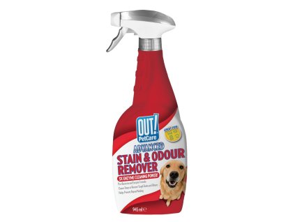 OUT! Super účinný odstraňovač zápachu a nečistot pro psy 945 ml