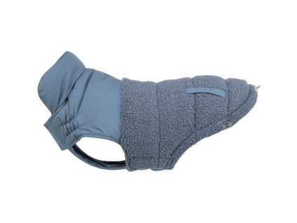 Zimní vesta AJOU s kožíškem, modrá (Velikost vesty AJOU S: 40cm, hruď: 50-60cm, krk: 46cm)