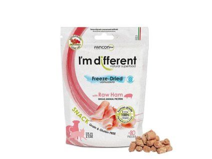 I'M DIFFERENT SNACK šunka - mrazem sušený pamlsek, 40 g