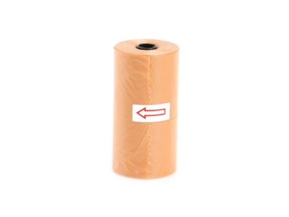 Pytlíky AMINELA na exkrementy 1 role - oranžová
