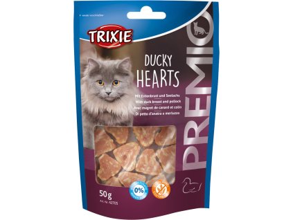 Premio HEARTS light- srdíčka z kachních prsíček a mořského lososa 50g