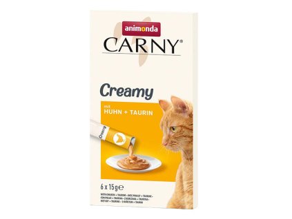 Animonda CARNY Creamy Chicken, krémový pamlsek, kuře s taurinem, 6 x 15 g
