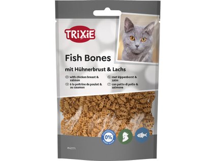 Fish Bones, rybí kostičky s kuřecími prsy a lososem, 50 g