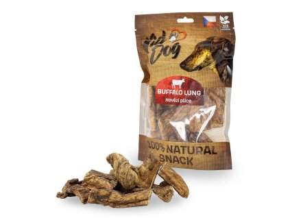 KIDDOG 100% Natural Snack, hovězí plíce 4-8 cm/ 80 g