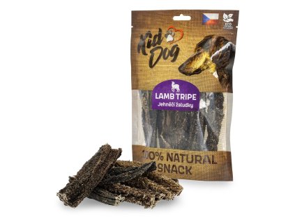 KIDDOG 100% Natural Snack, jehněčí žaludek, 12 cm / 100 g