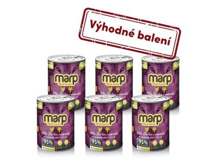 Marp Mix konzerva pro psy kuře+zelenina 6x400g