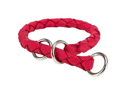 Obojek CAVO kulatý polostahovací - červený (Velikost obojku CAVO XS-S: 25-31cm/ ø12mm)
