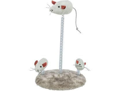 Myší rodinka na pružině 15 x 22 cm
