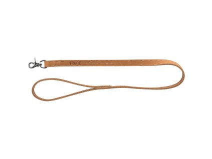 RUSTIC kožené vodítko Heartbeat, M-L: 1,00m/20mm, hnědá