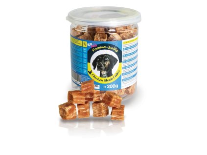 KIDDOG kuřecí masíčko v kostičce - PREMIUM QUALITY 200 g dóza