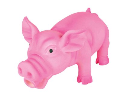 Chrochtající MINI prasátko, latex 17 cm