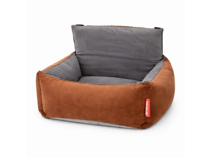 Aminela autosedačka M 70x40cm hnědá/šedá