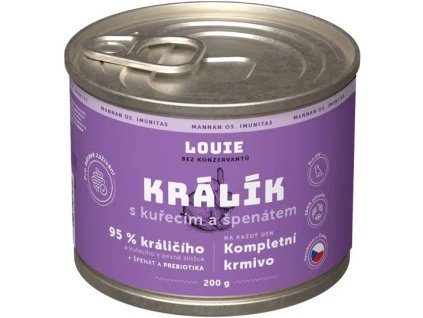 louie králík špenát