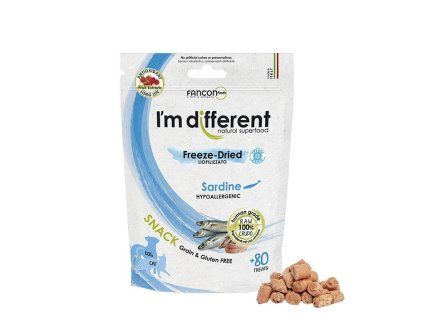 I'M DIFFERENT SNACK sardinky - mrazem sušený pamlsek, 40 g