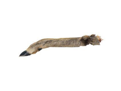 Srnčí noha s kožešinou - 1 ks / 30 cm