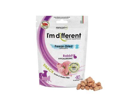 I'M DIFFERENT SNACK králík - mrazem sušený pamlsek, 40 g