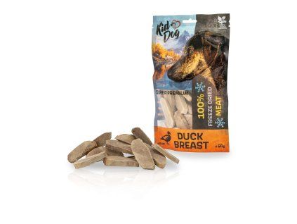 KIDDOG SUPER PREMIUM 100% kachní prsa sušená mrazem 50 g
