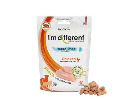 I'M DIFFERENT SNACK kuře - mrazem sušený pamlsek, 40 g