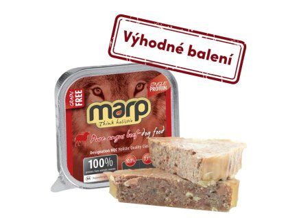 Marp Angus Beef vanička pro psy s hovězím 16x100g