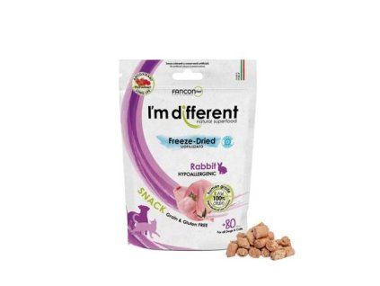 I'M DIFFERENT SNACK králík - mrazem sušený pamlsek, 40 g