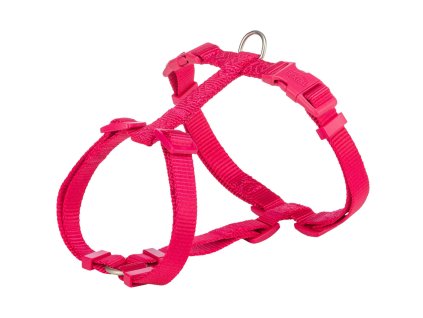 H-postroj PREMIUM, fuchsia (Velikost postroje H PREMIUM L:hruď:60-87cm/25mm)