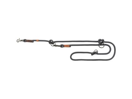 BE NORDIC prodlužovací vodítko - tmavošedá/hnědá (Velikost vodítka BE NORDIC S-M:2,00m/8mm)