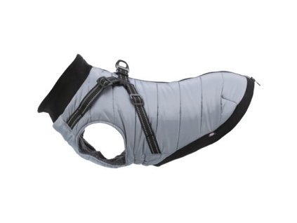 Obleček PONTIS - vesta s postrojem, stříbrošedá (Velikost oblečku PONTIS XXS: 24cm, hruď: 40-44cm, krk: 30cm)