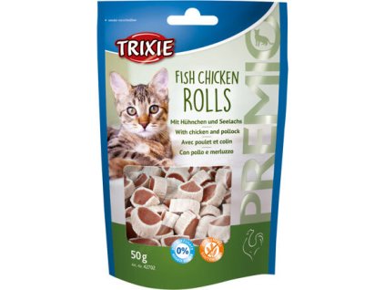 Premio ROLLS Light - rolky kuře - losos 50g TRIXIE