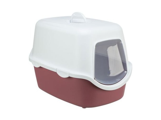WC VICO kryté s dvířky, bez filtru 56 x 40 x 40 cm, vínová/bílá