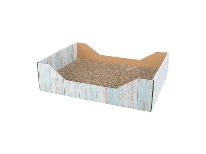 Škrabací pelech s catnipem, 45 x 12 x 33 cm, karton