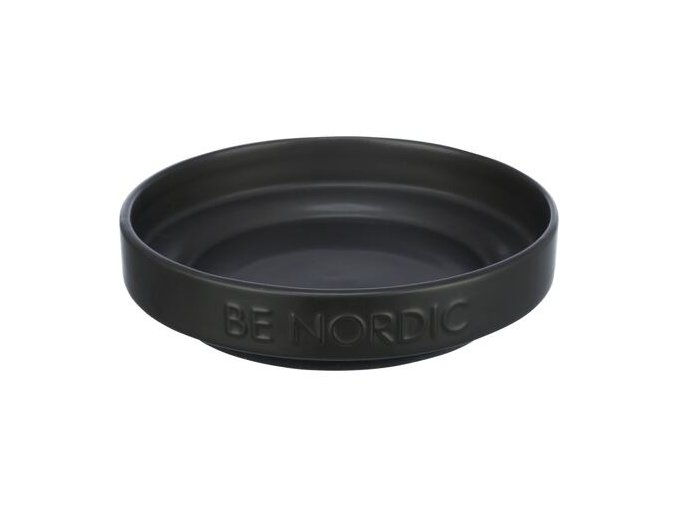 BE NORDIC keramická miska plytká, 0.3l / 16 cm, černá