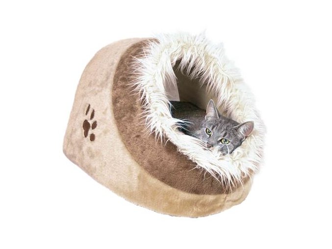 Pelíšek koule MINOU, béžová/hnědá