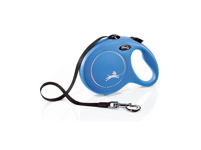 Flexi New Classic L pásek 8 m, max. 50 kg, modrá