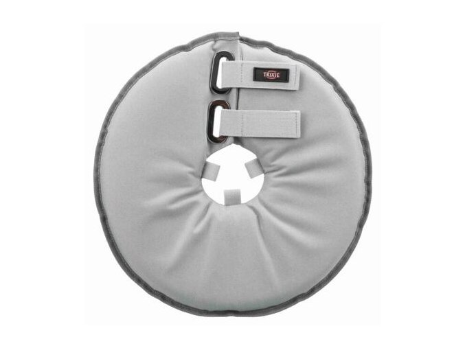 Ochranný měkký límec "disk", velikost XS (i pro kočky) polyester/pěna, šedá