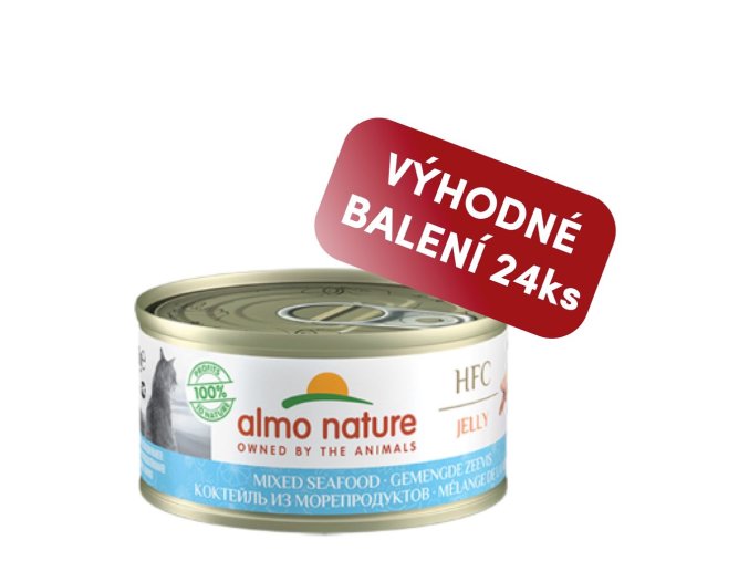 Almo Nature HFC Jelly - Mořské plody 70g výhodné balení 24 ks