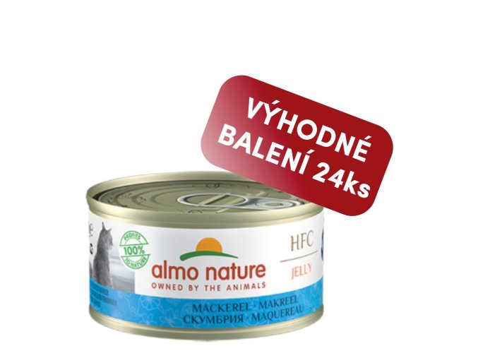 Almo Nature HFC Jelly - Makrela 70g výhodné balení 24 ks