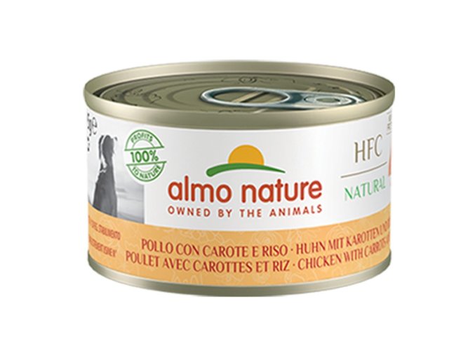 Almo Nature HFC DOG - Kuřecí s mrkví a rýží 95g